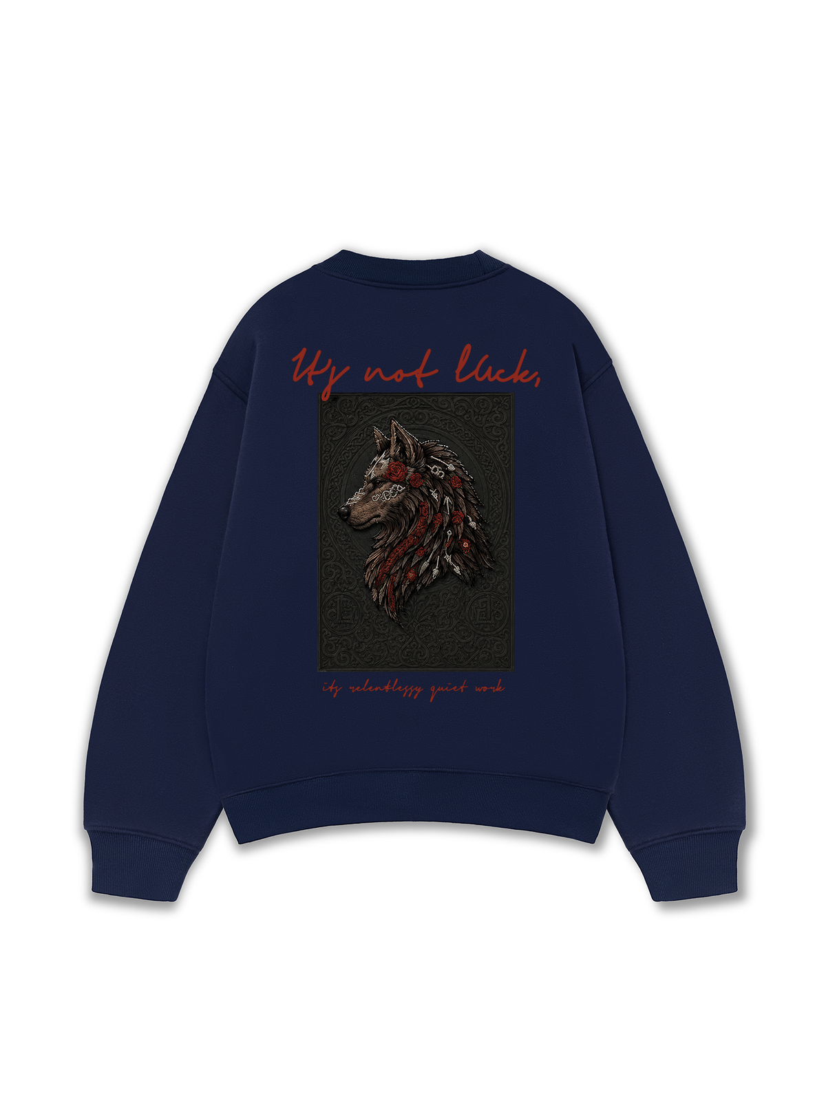 Áo Sweater Nỉ Hai Da Wolf