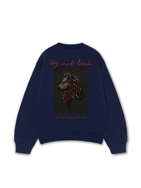Áo Sweater Nỉ Hai Da Wolf