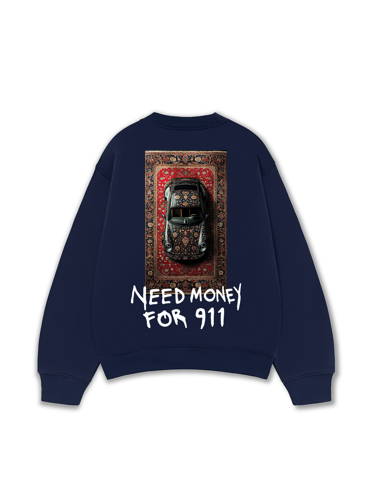 Áo Sweater Nỉ Hai Da Need Money For 911