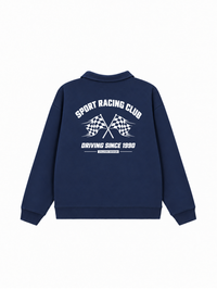 Áo Sweater Polo Nỉ Hai Da Sport Racing Club