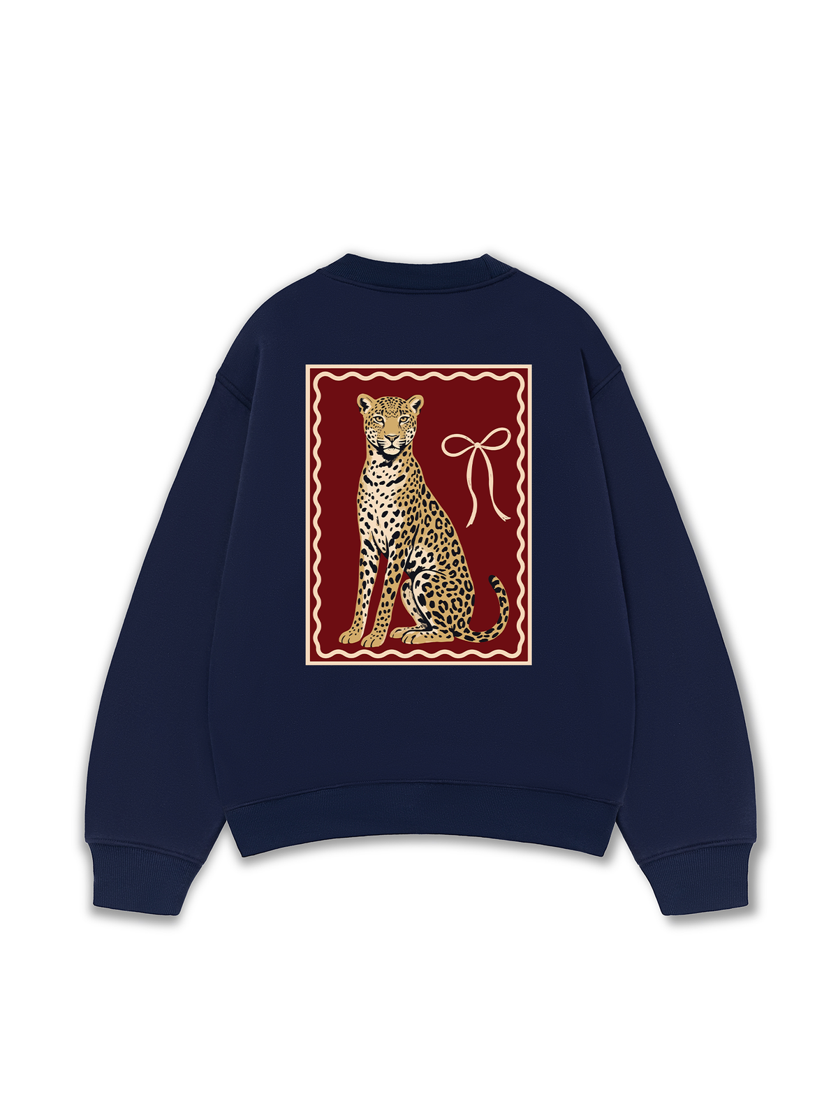 Áo Sweater Nỉ Hai Da Sitting Leopard