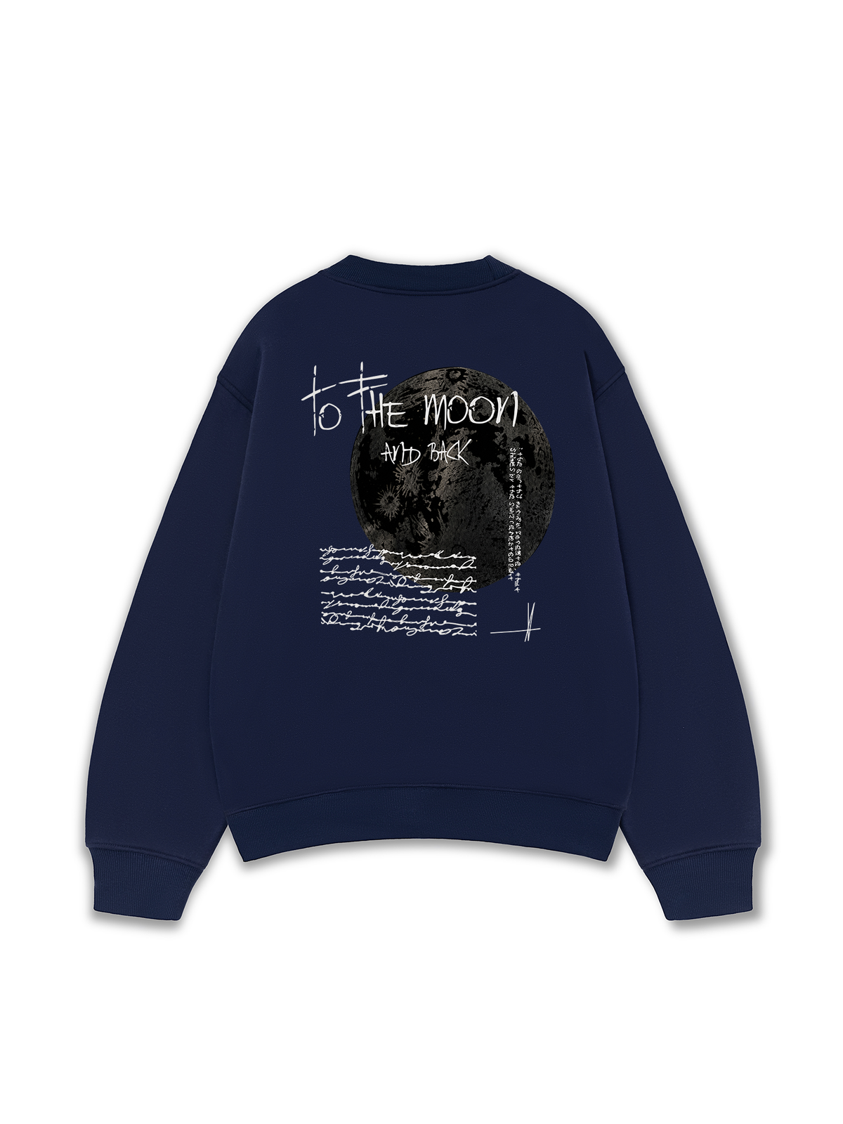 Áo Sweater Nỉ Hai Da  To The Moon