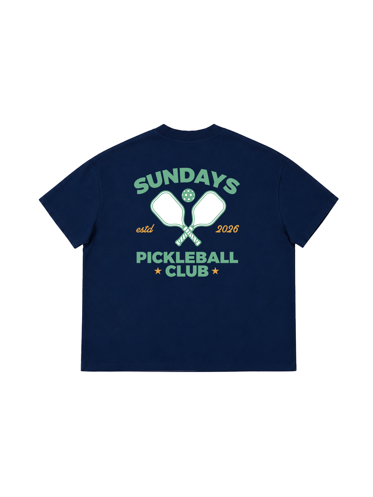 Áo Thun Boxy Sundays Pickleball Club