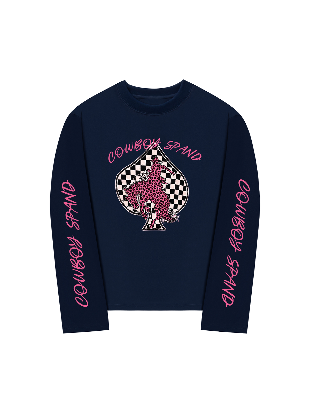 Áo Thun Dài Tay Pink Cowboy Spand