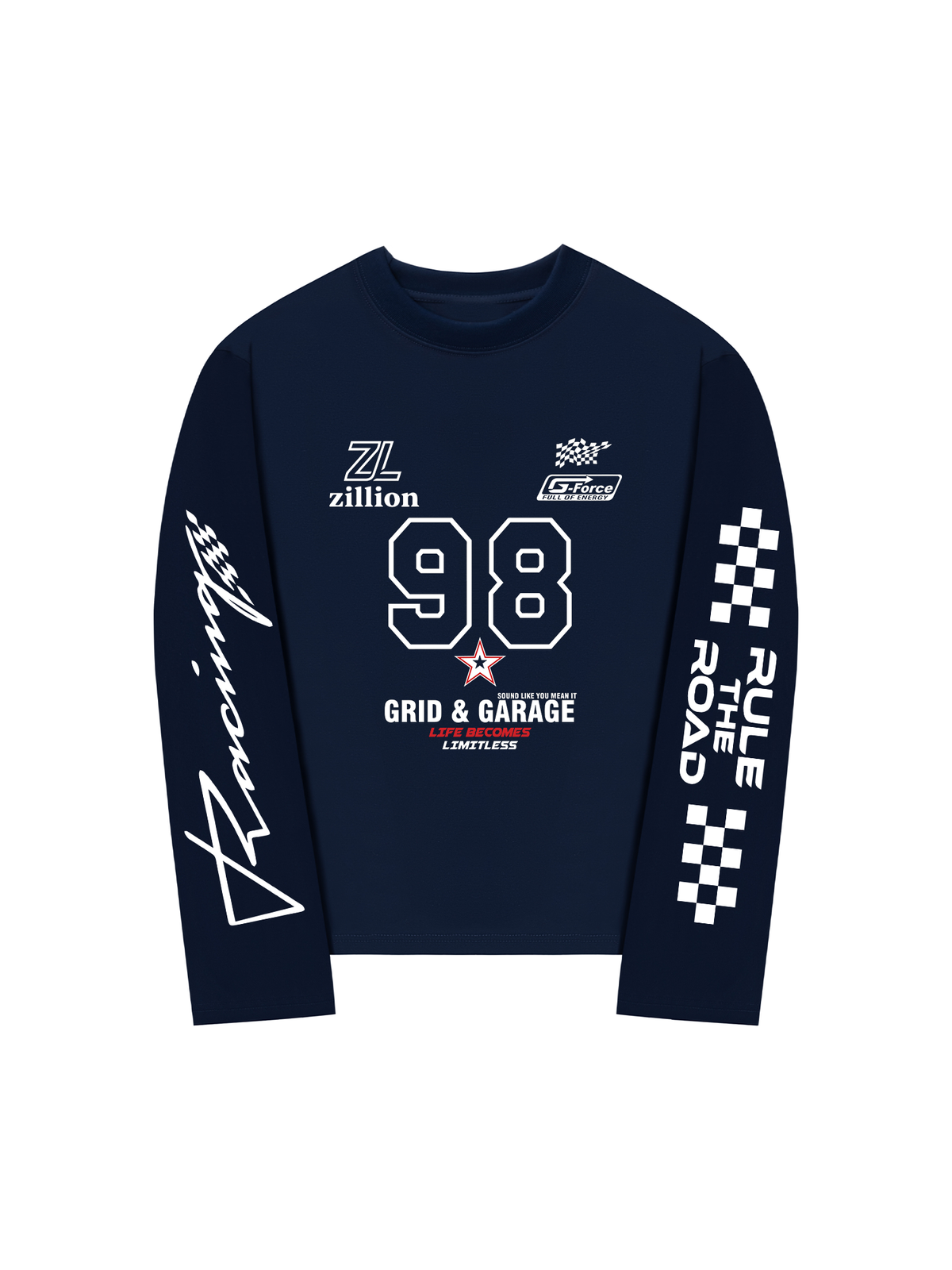 Áo Thun Dài Tay 98 Grid & Garage