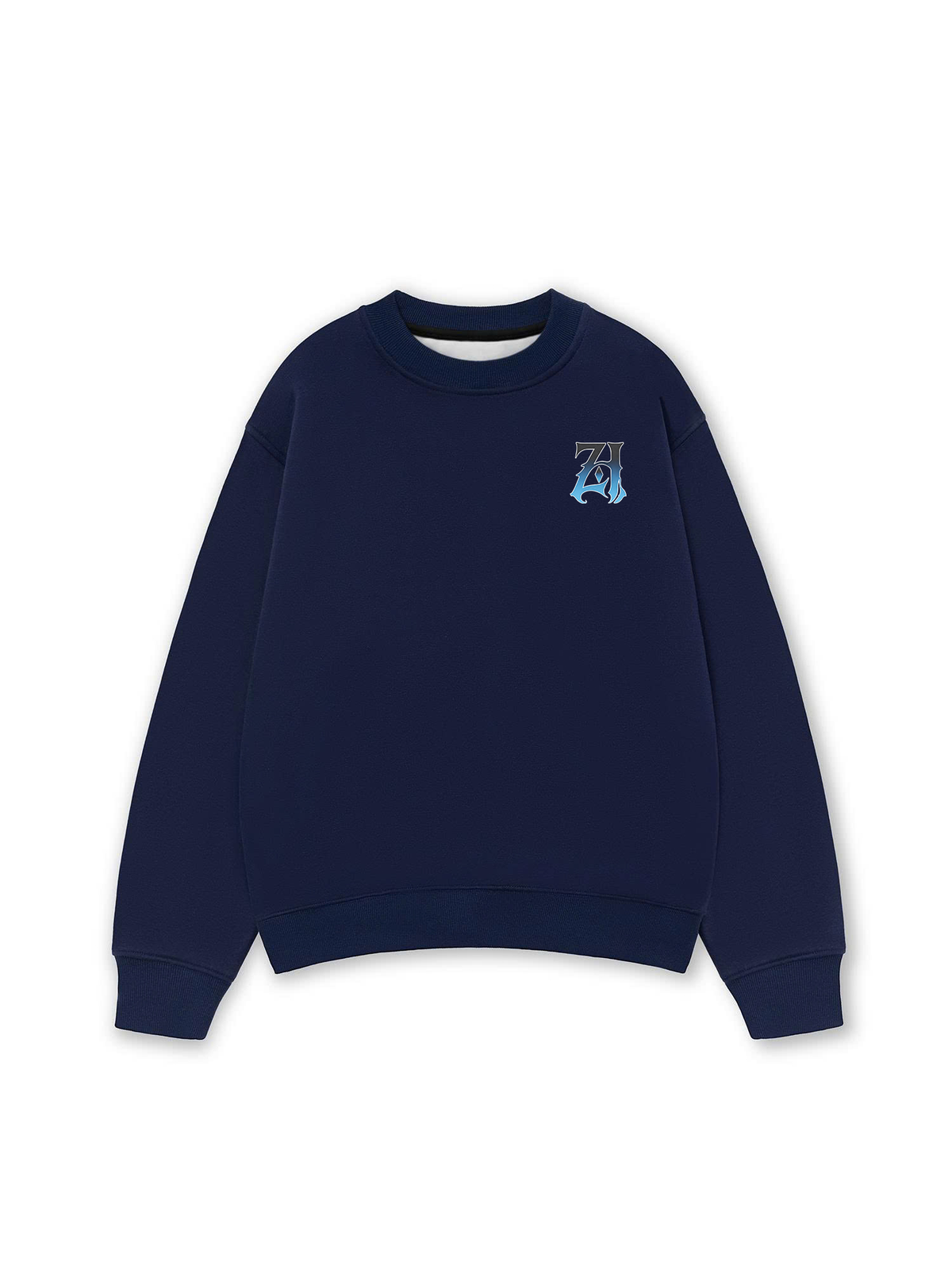 Áo Sweater Nỉ Hai Da  Hidden Meaning Zillion Black Blue Bandana