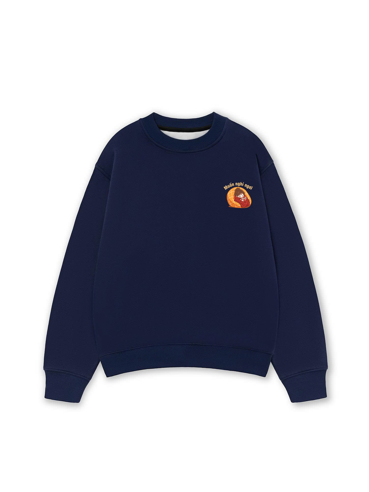 Áo Sweater Nỉ Hai Da Muốn Nghỉ Ngơi