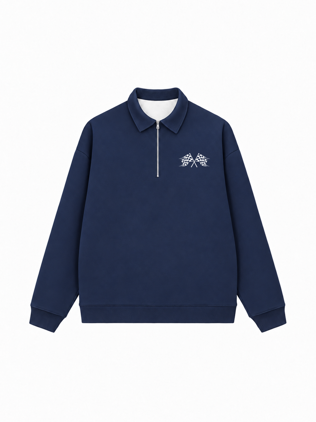 Áo Sweater Polo Nỉ Hai Da Sport Racing Club