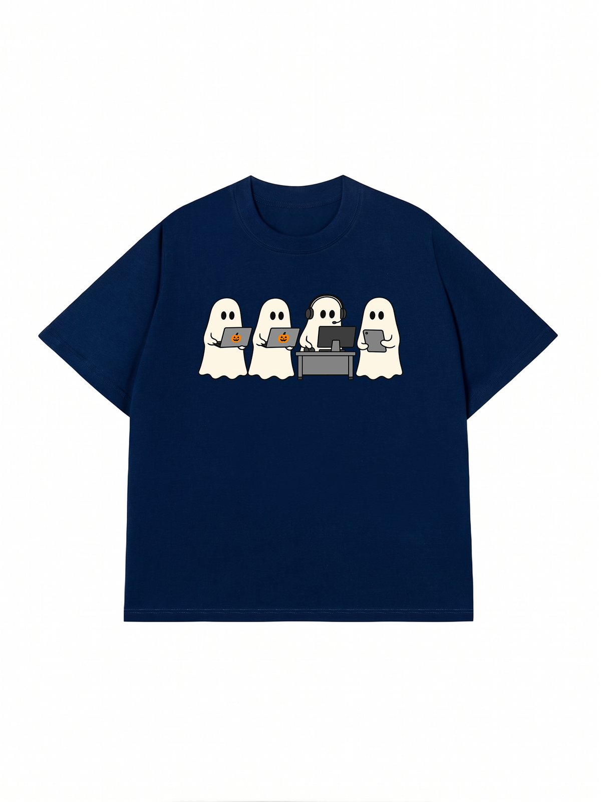 Áo Thun Relaxed Fit Ghost Office Squad