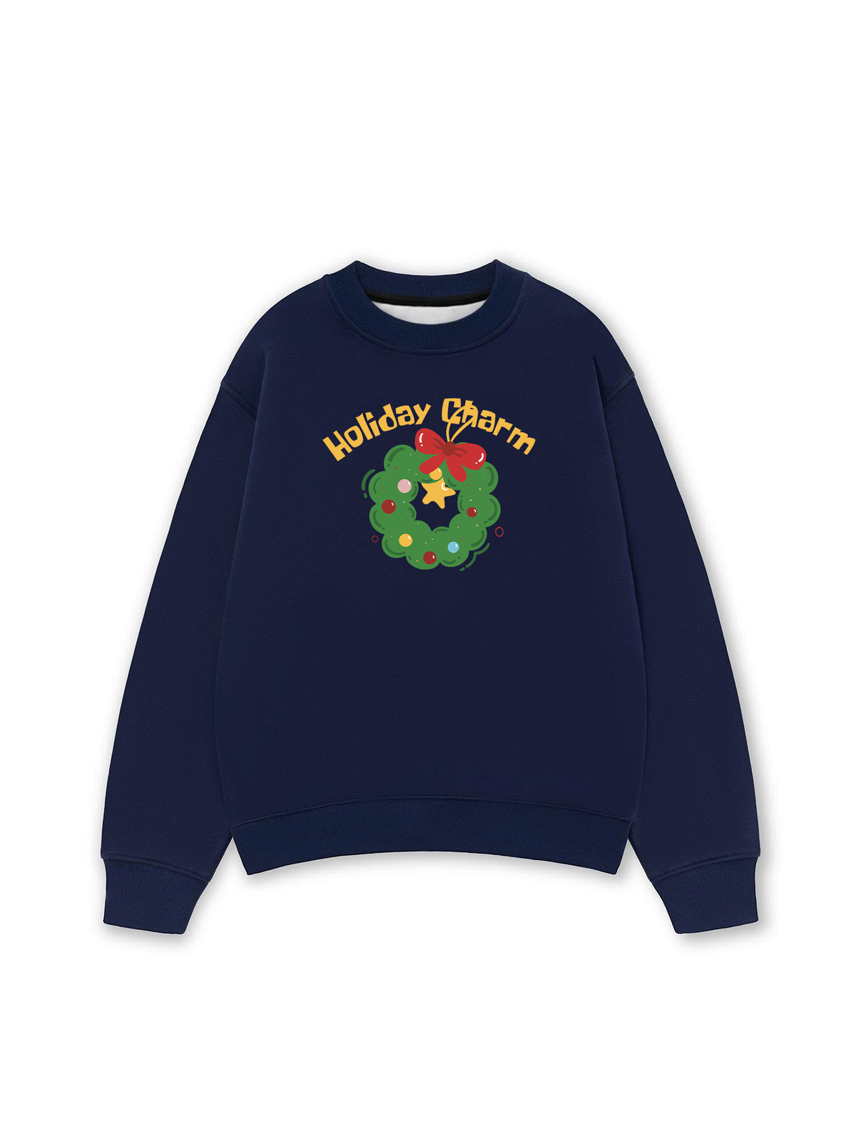 Áo Sweater Nỉ Hai Da Holiday Charm