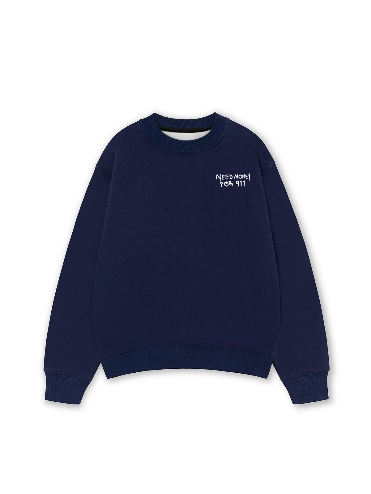 Áo Sweater Nỉ Hai Da Need Money For 911