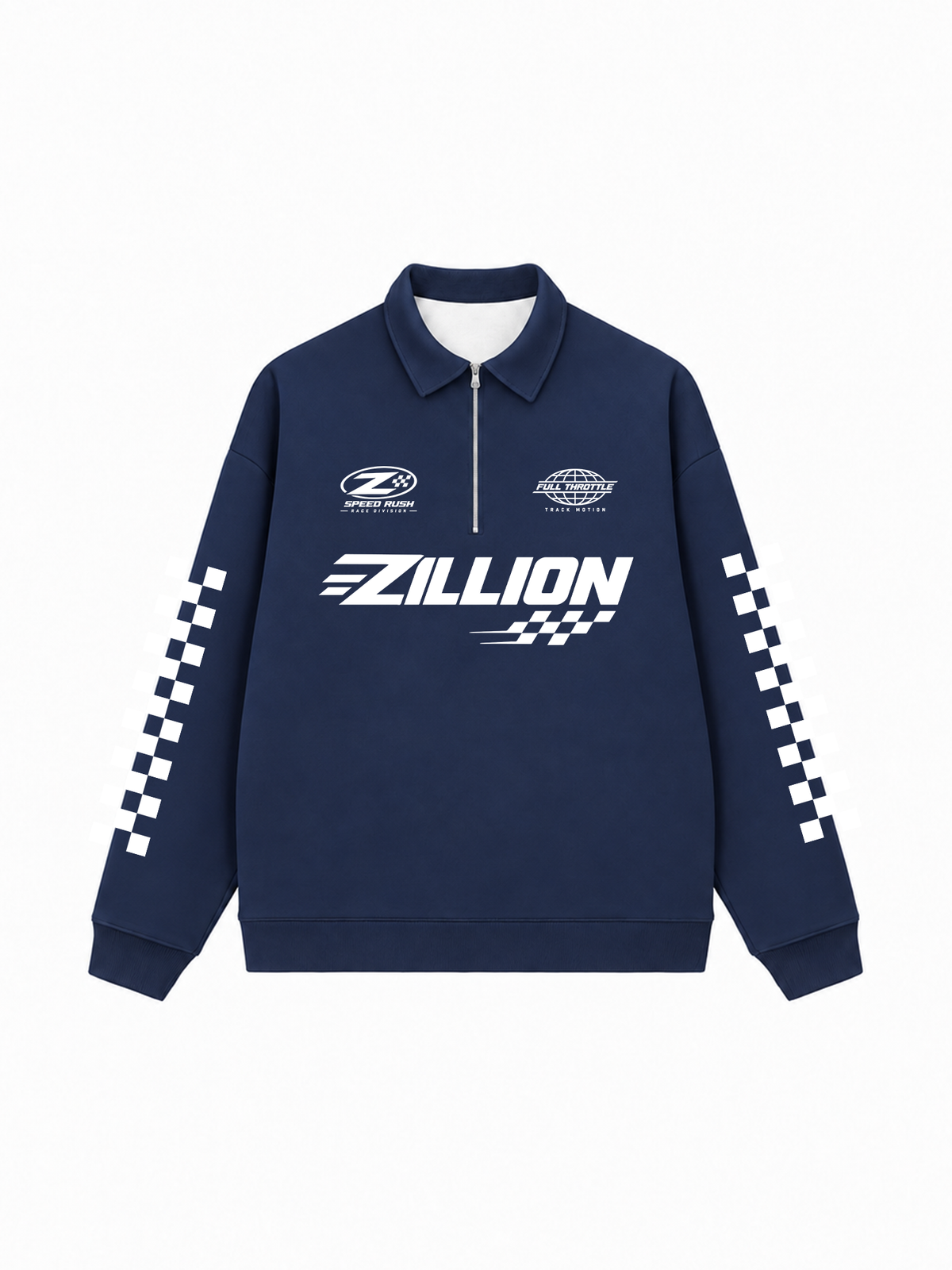 Áo Sweater Polo Nỉ Hai Da Zillion Speed Rush