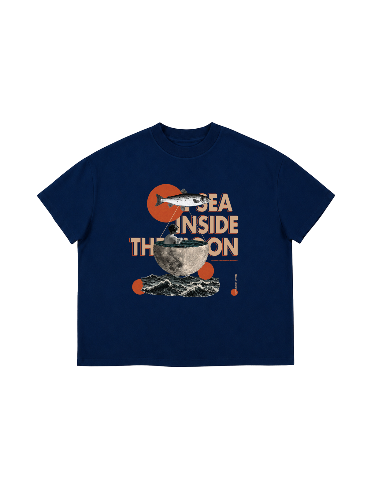 Áo Thun Boxy THE SEA INSIDE THE MOON