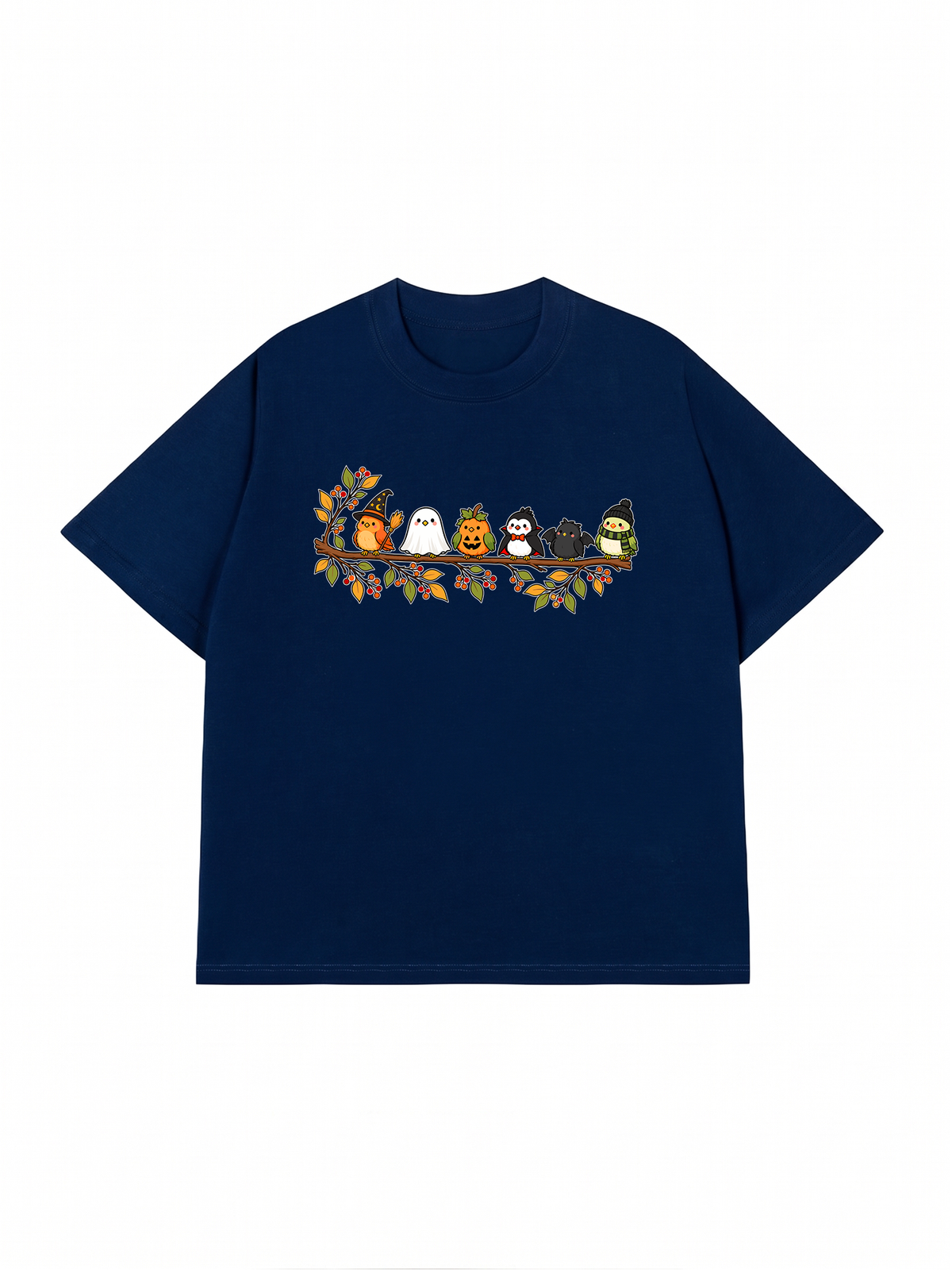 Áo Thun Relaxed Fit Halloween Birds Lineup
