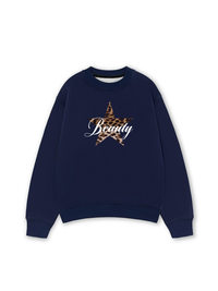 Áo Sweater Nỉ Hai Da Beauty Leopard Star