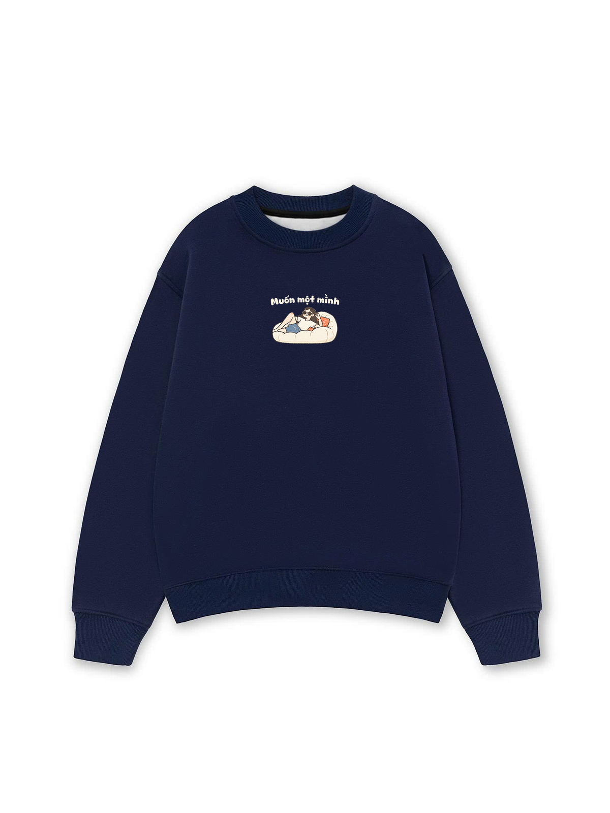 Áo Sweater Nỉ Hai Da Muốn Một Mình