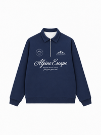Áo Sweater Polo Nỉ Hai Da Alpine Escape