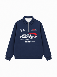 Áo Sweater Polo Nỉ Hai Da Full Throttle