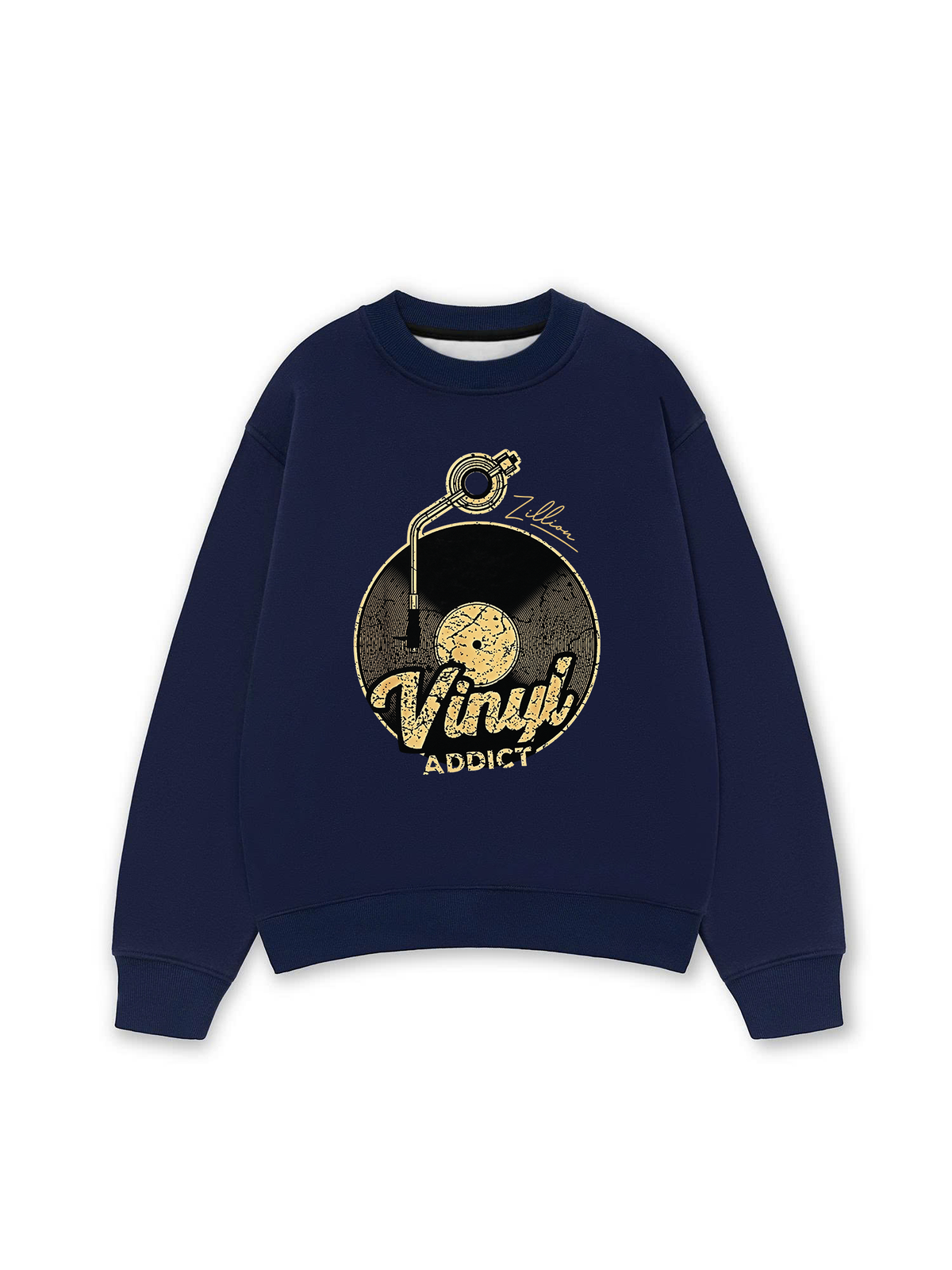 Áo Sweater Nỉ Hai Da Zillion Vinyl