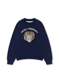 Áo Sweater Nỉ Hai Da Skull Leopard
