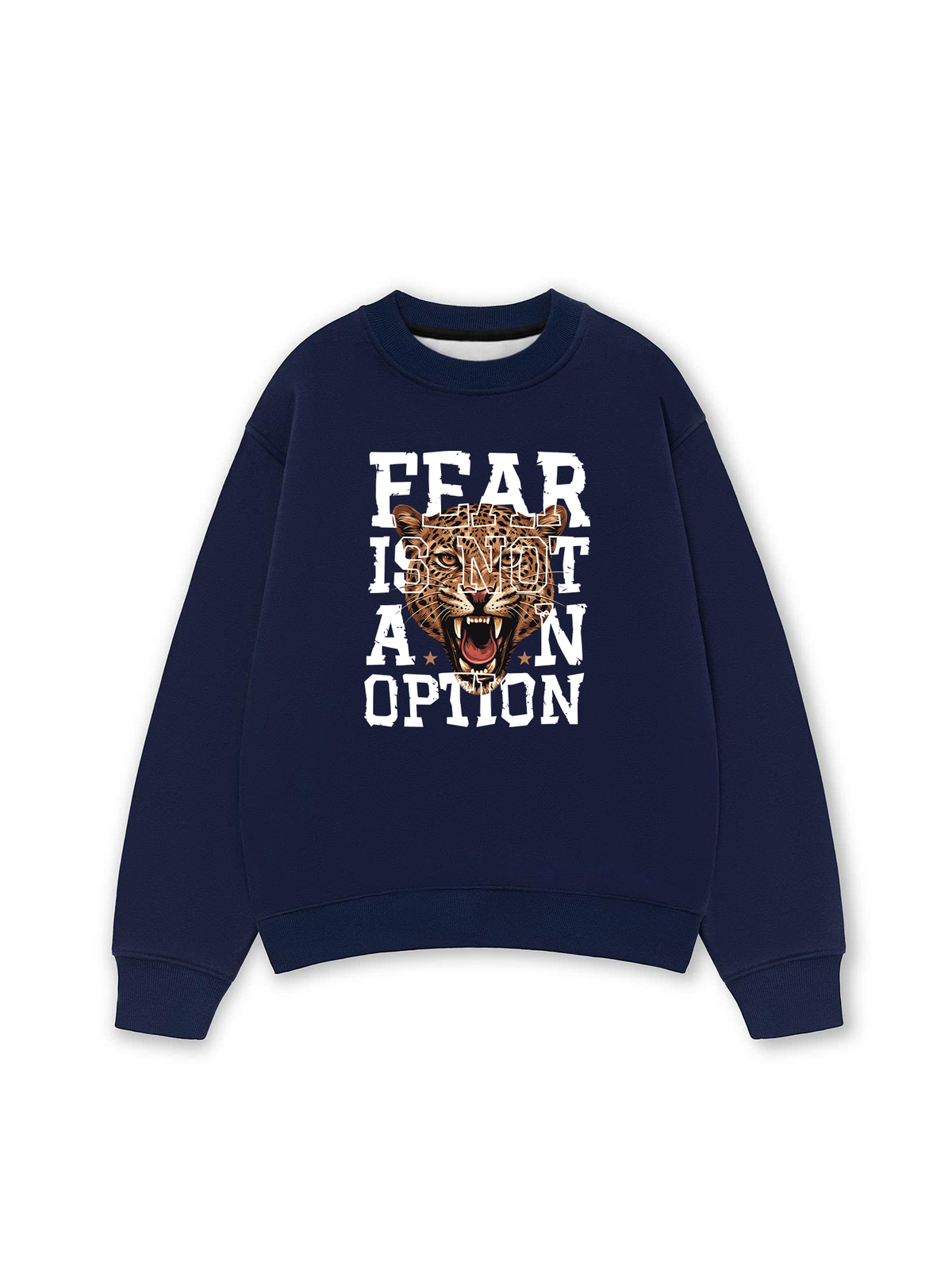 Áo Sweater Nỉ Hai Da Fear Is Not An Option