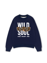 Áo Sweater Nỉ Hai Da Wild Soul Will Never Die
