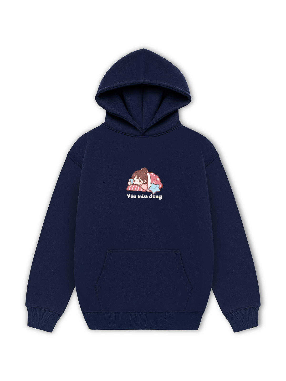 Áo Hoodie Nỉ Hai Da Yêu Mùa Đông
