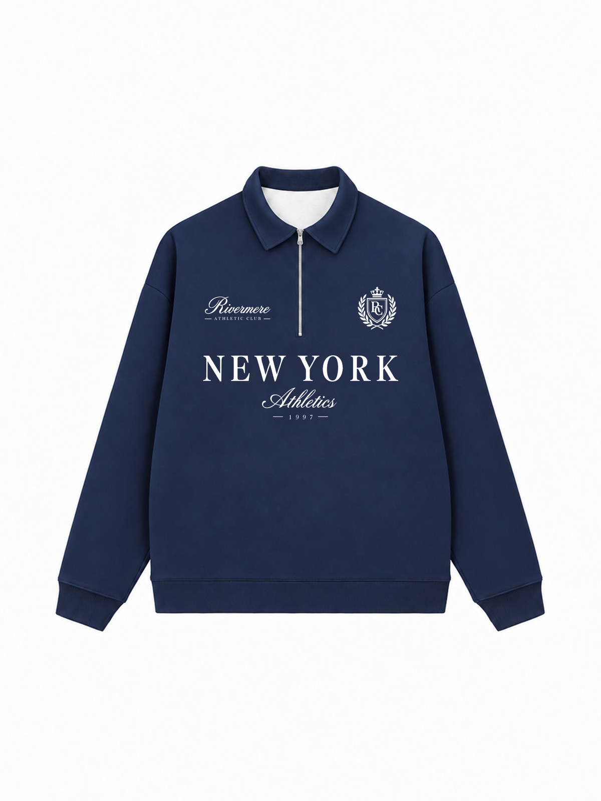 Áo Sweater Polo Nỉ Hai Da New York