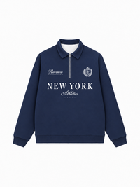 Áo Sweater Polo Nỉ Hai Da New York
