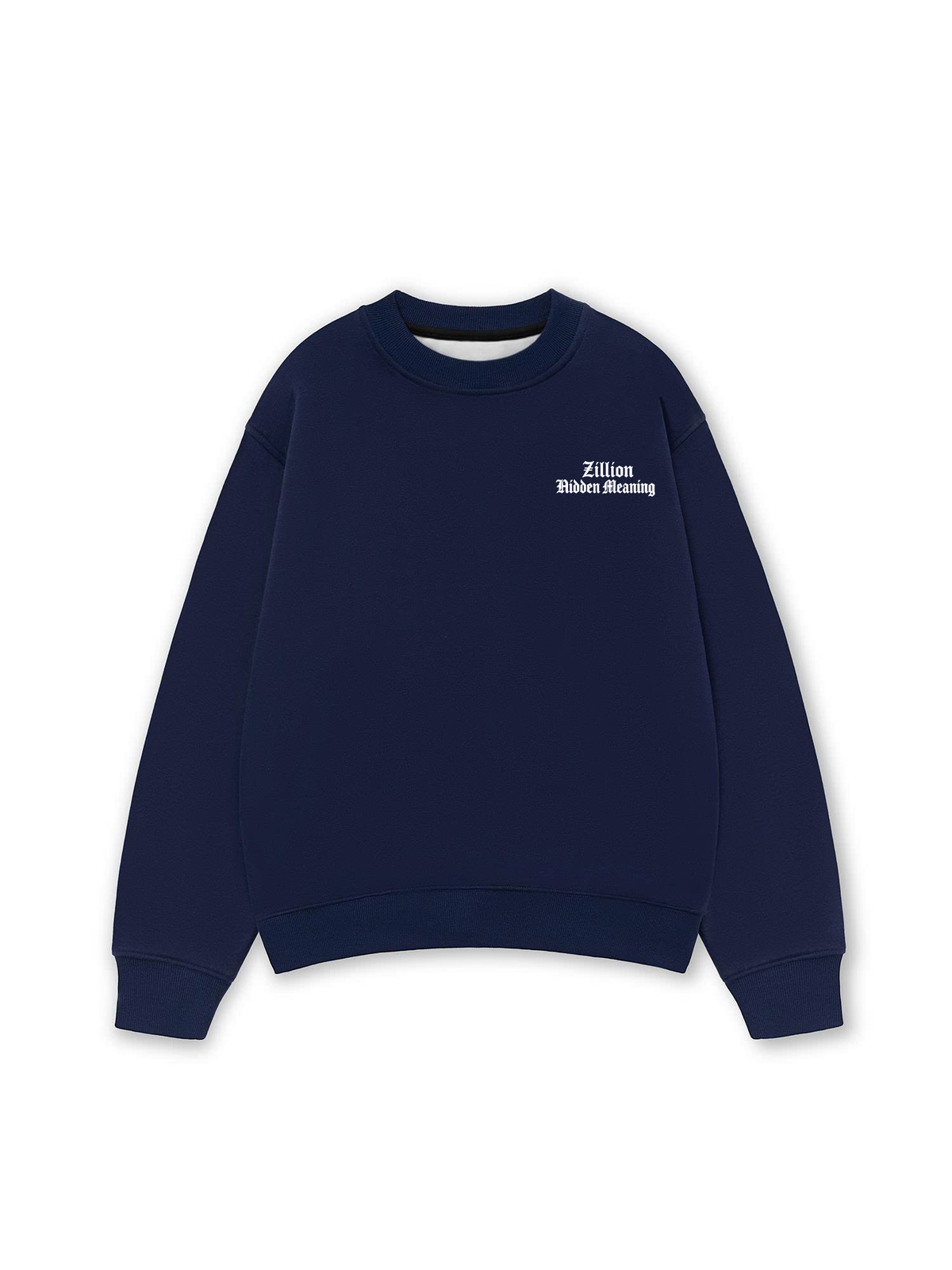 Áo Sweater Nỉ Hai Da Zillion Blue Rug