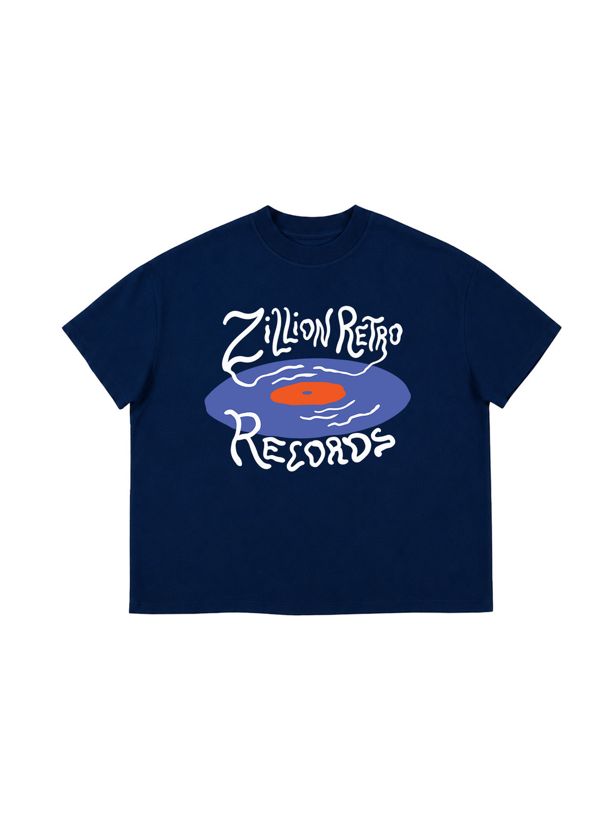 Áo Thun Boxy Zillion Retro Records