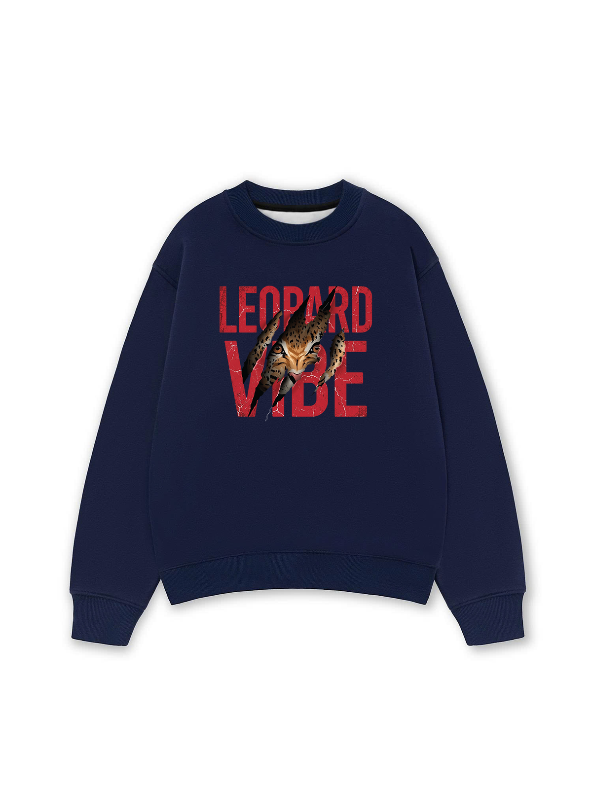 Áo Sweater Nỉ Hai Da Leopard Rip