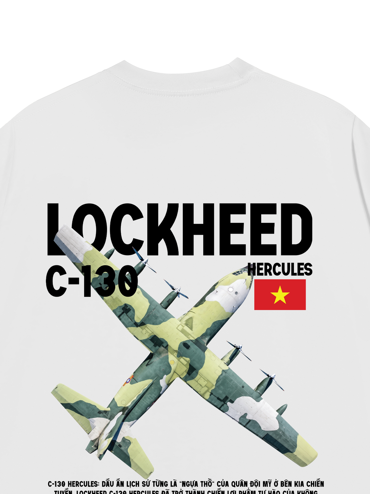 Áo Thun Relaxed Fit Việt Nam Lockheed C-130 Hercules