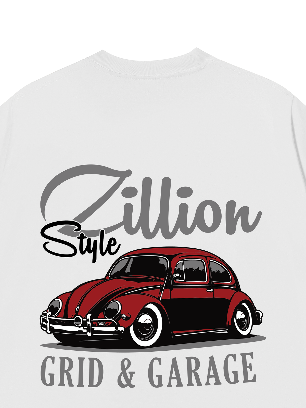 Áo Thun Relaxed Fit Zillion Style Grid & Garage