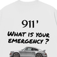 Áo Thun Relaxed Fit Car What Is Your Emergency