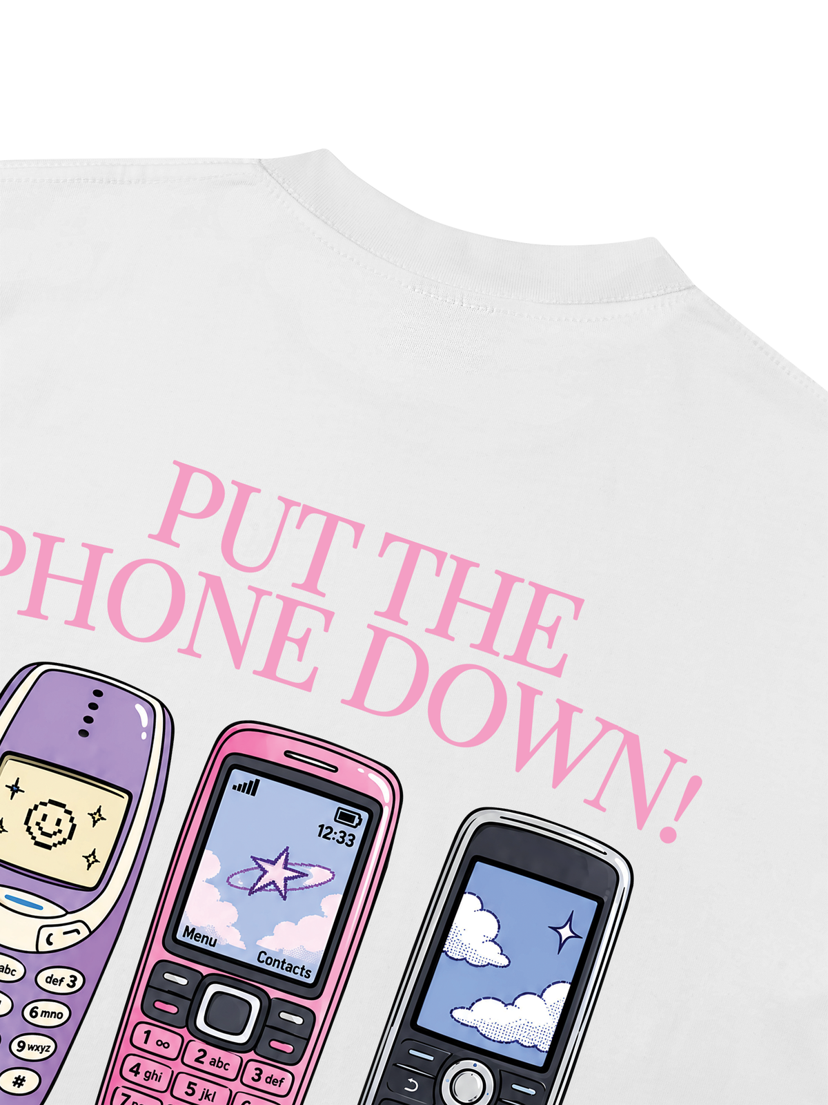 Áo Thun Boxy Put the Phone Down