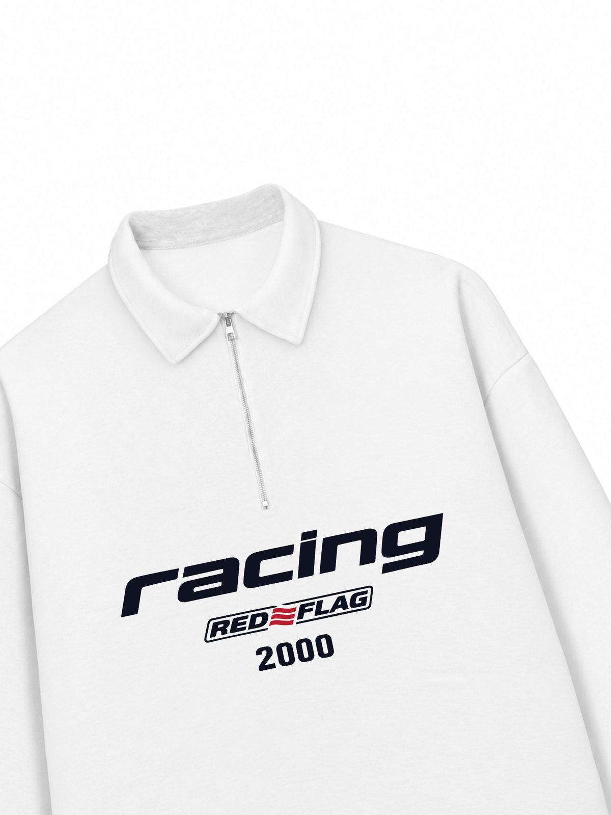 Áo Sweater Polo Nỉ Hai Da Racing Red Flag