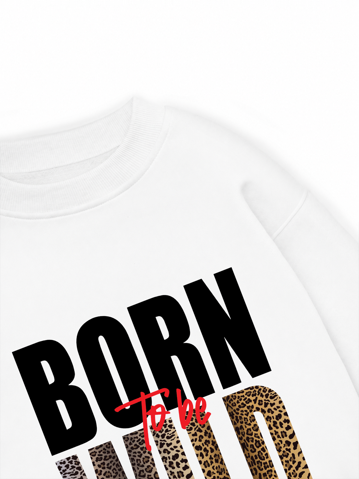 Áo Sweater Nỉ Hai Da Born To Be Wild