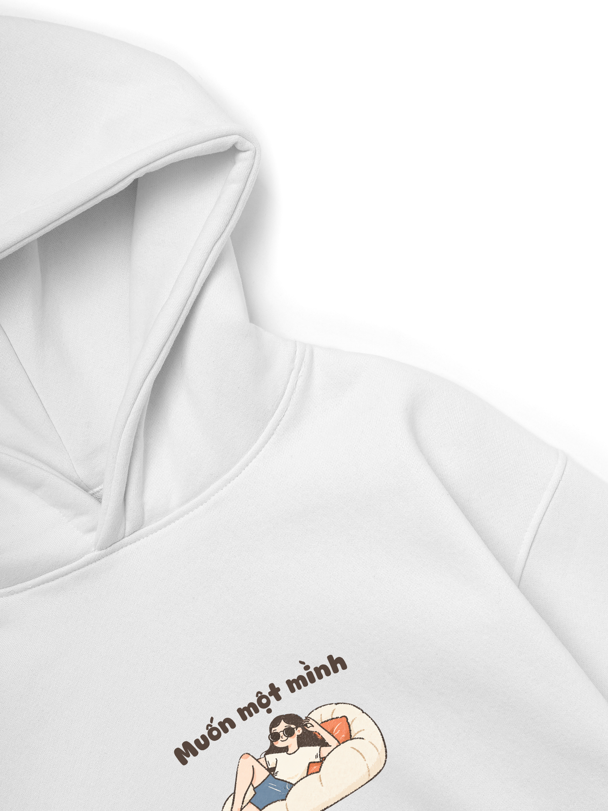 Áo Hoodie Nỉ Hai Da Muốn Một Mình