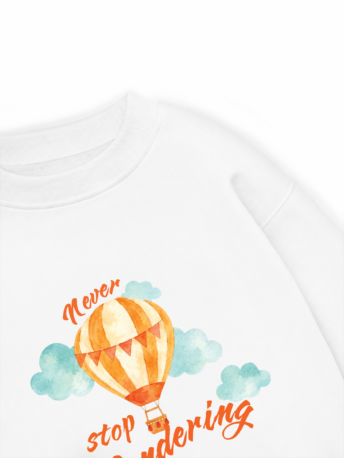 Áo Sweater Nỉ Hai Da Never Stop Wandering