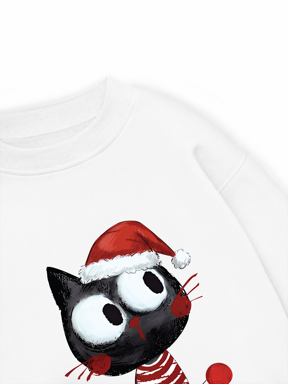 Áo Sweater Nỉ Hai Da Cute Cat
