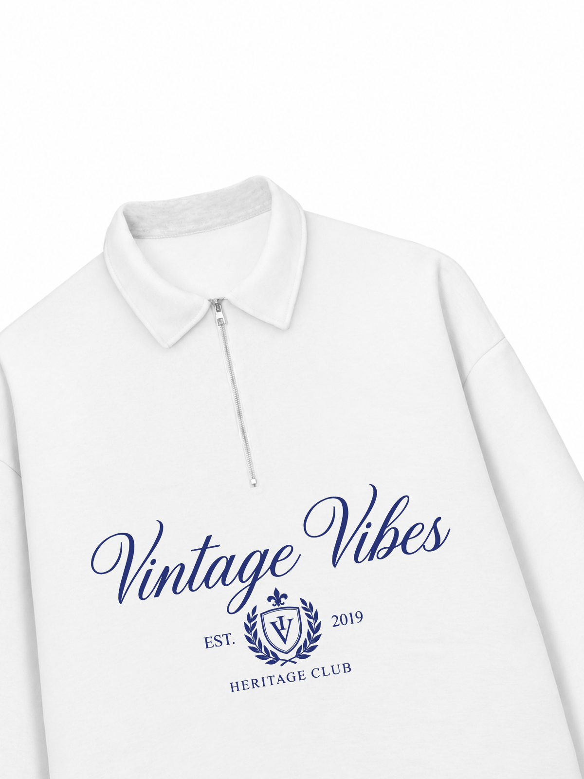 Áo Sweater Polo Nỉ Hai Da Vintage Vibe