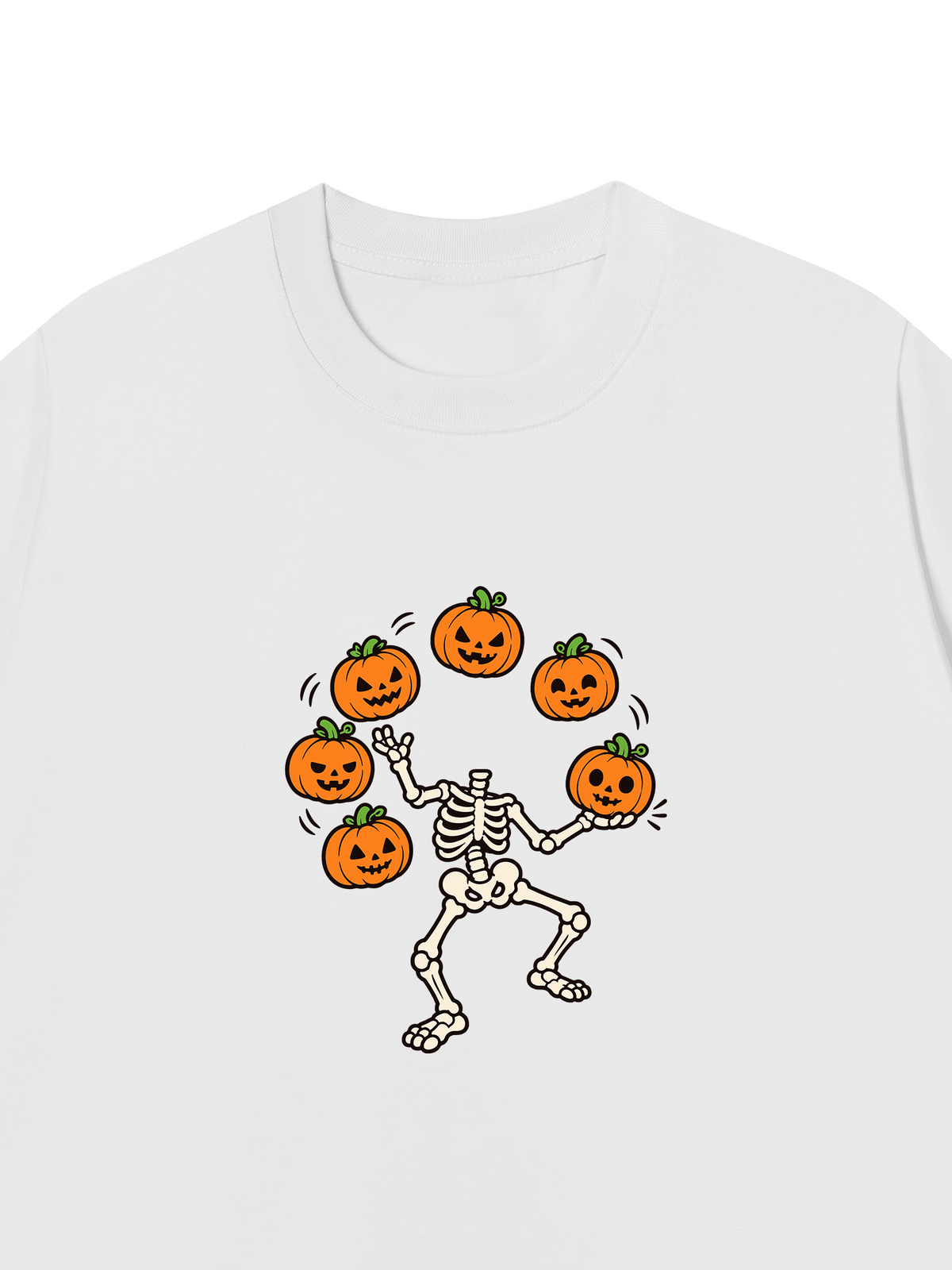 Áo Thun Relaxed Fit Pumpkin Juggler Skull