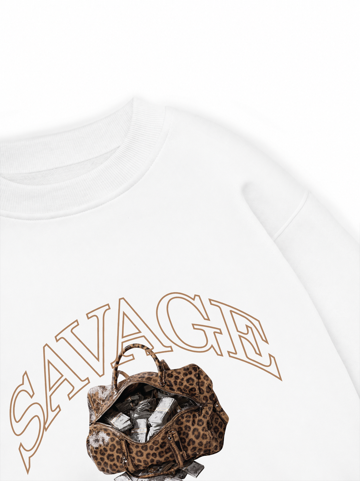 Áo Sweater Nỉ Hai Da Savage Stash