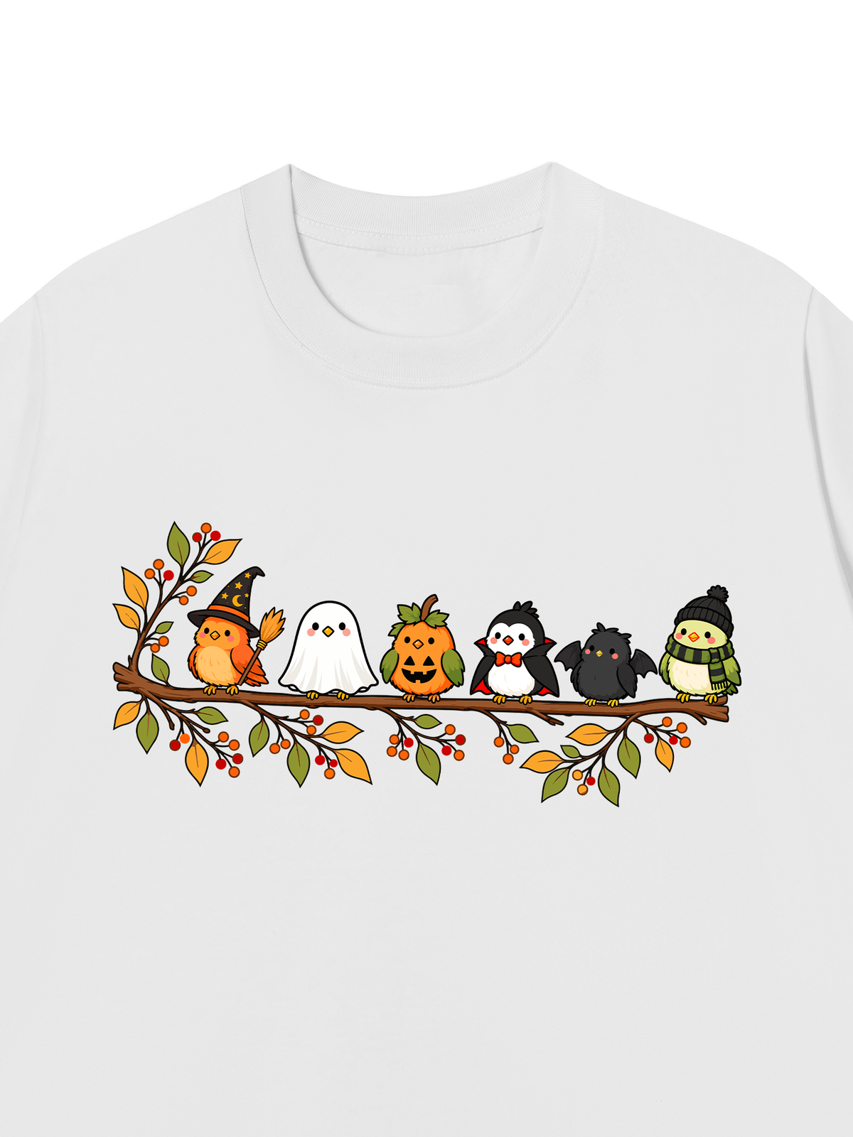 Áo Thun Relaxed Fit Halloween Birds Lineup