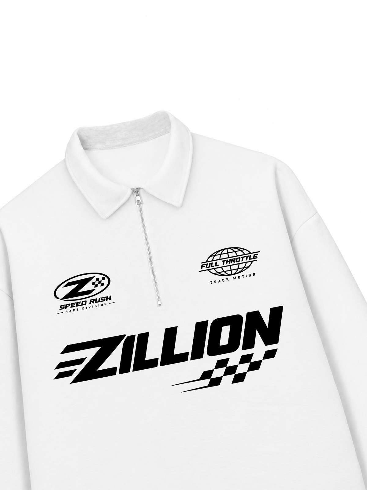 Áo Sweater Polo Nỉ Hai Da Zillion Speed Rush