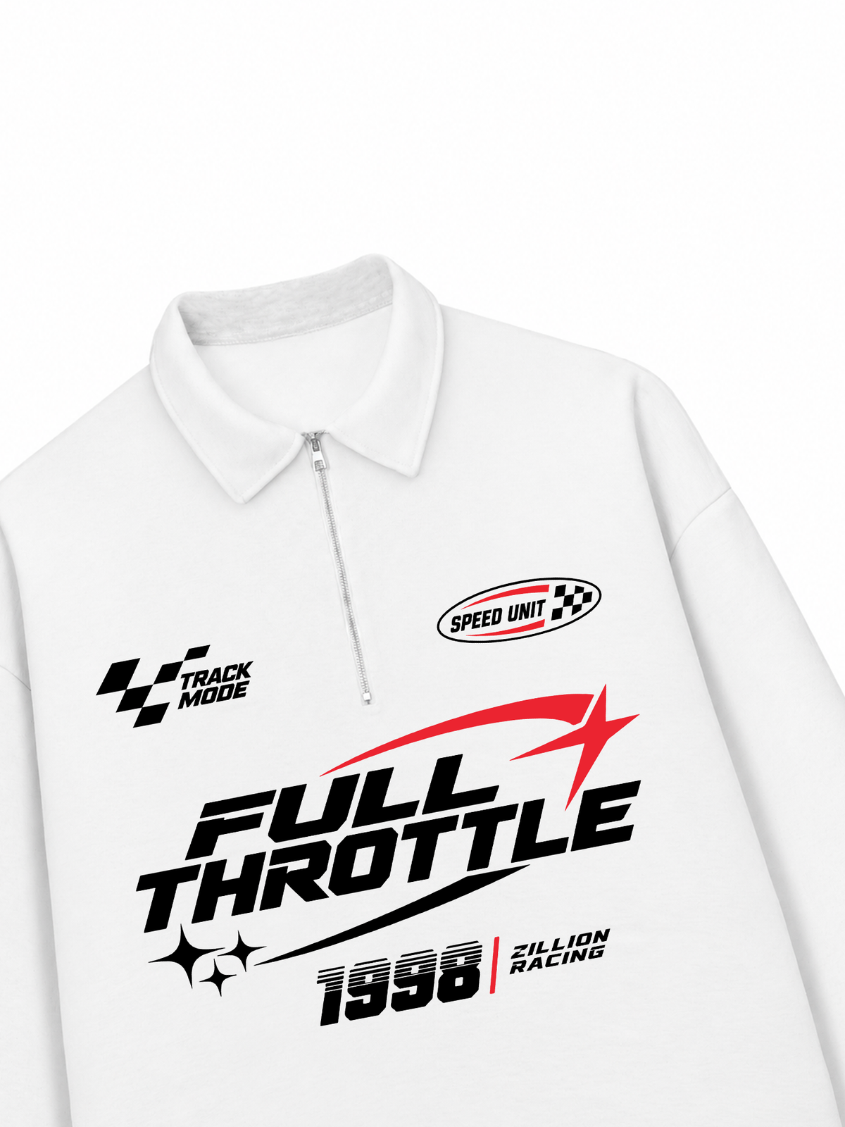Áo Sweater Polo Nỉ Hai Da Full Throttle