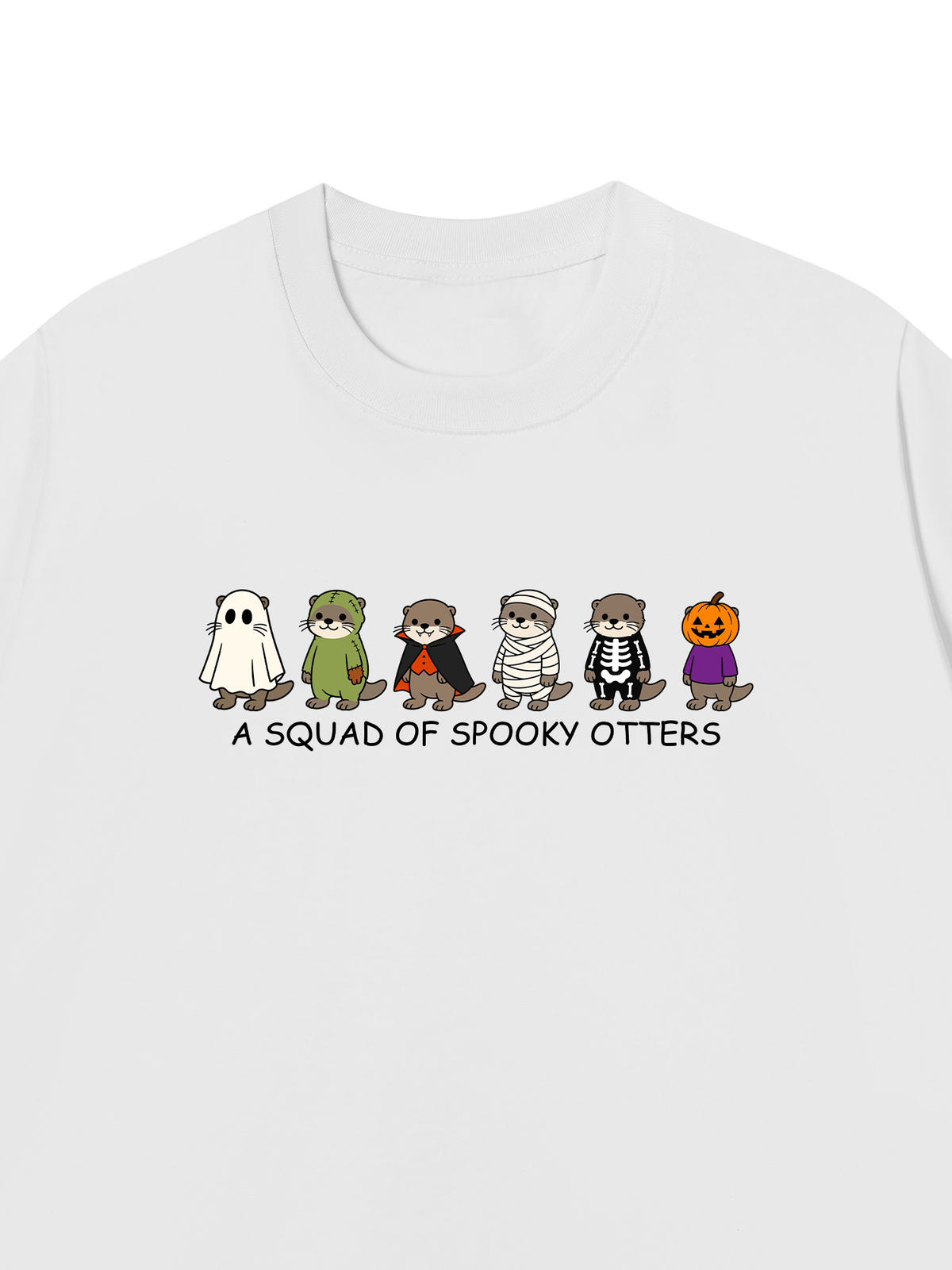 Áo Thun Relaxed Fit Halloween Otters Squad