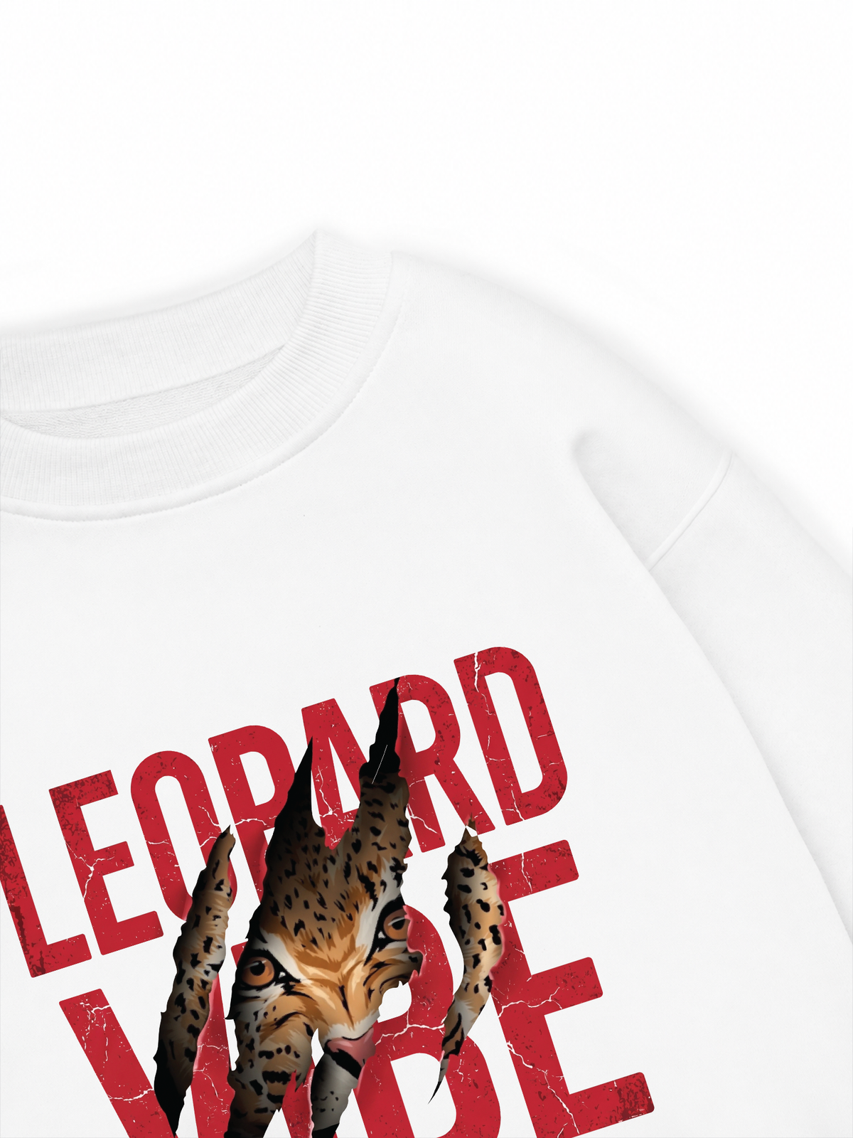 Áo Sweater Nỉ Hai Da Leopard Rip
