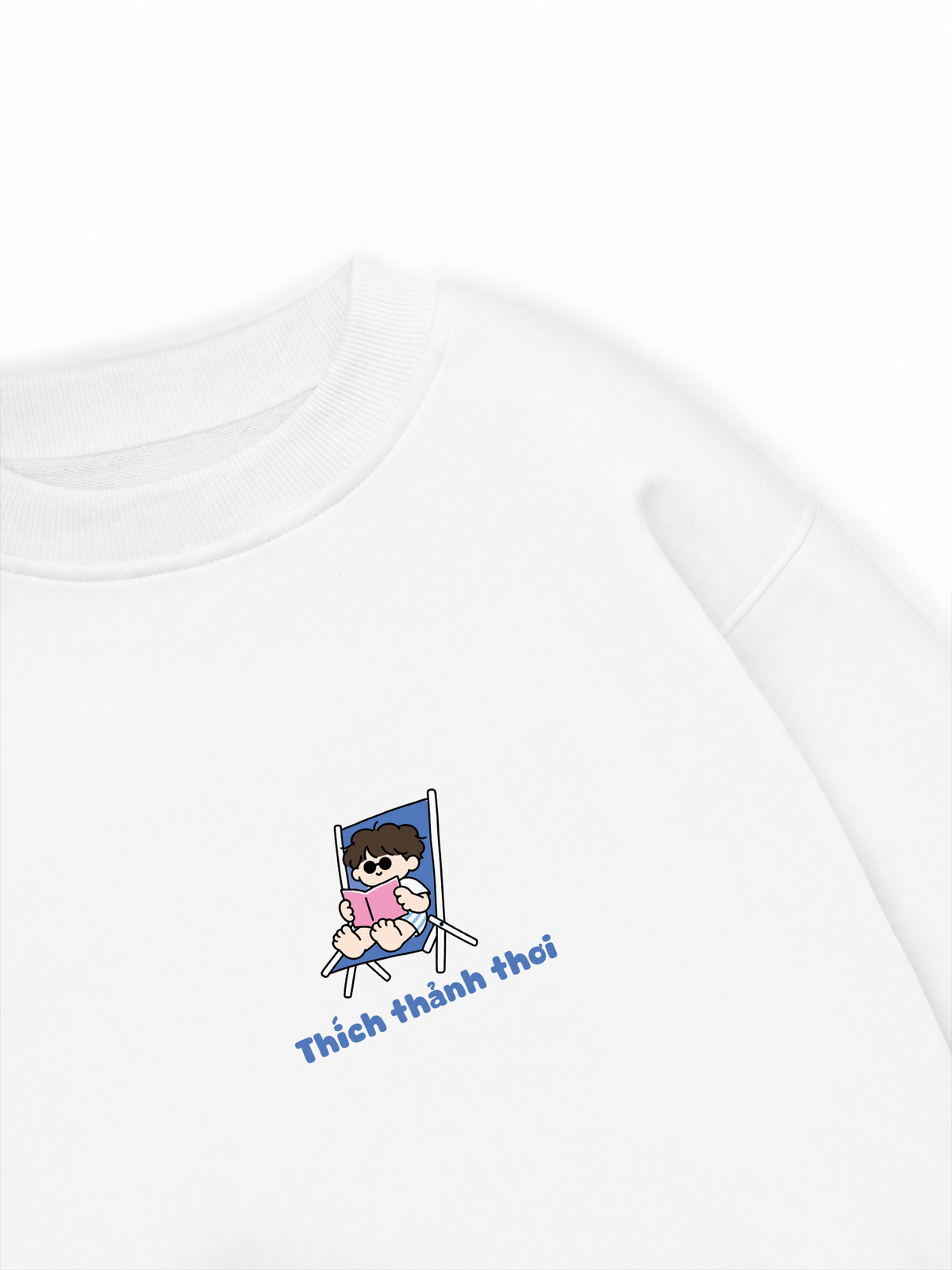 Áo Sweater Nỉ Hai Da Thích Thảnh Thơi